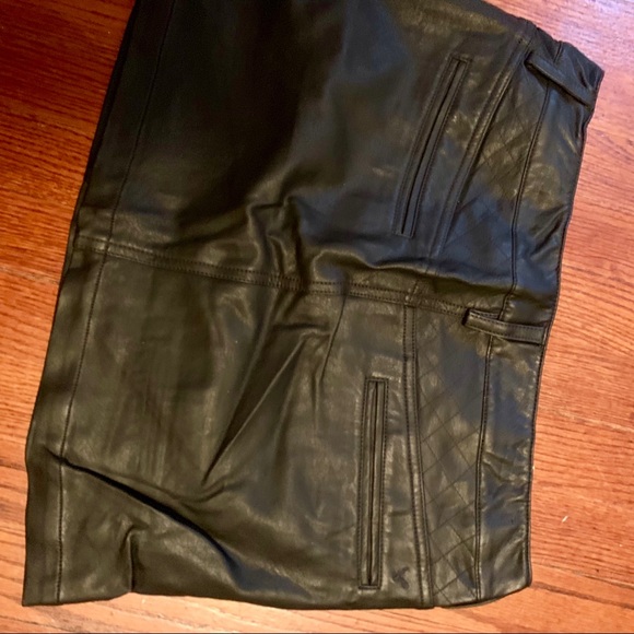 American Eagle faux leather quilted skirt 12 - Picture 4 of 5